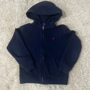 GUC - Ralph Lauren Navy Blue Zip Up Hoodie